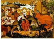 Jorg Breu the Elder Flucht nach Agypten oil painting